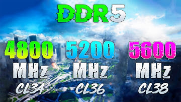 DDR5 : 4800MHz vs 5200MHz vs 5600MHz