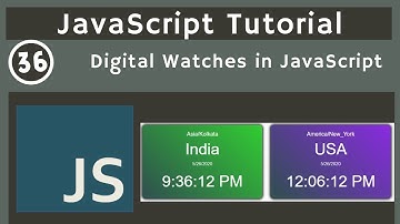 36. Digital Watches using JS DOM in JavaScript | javascript tutorial | UiBrains | NAVEEN SAGGAM
