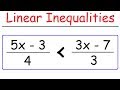 How To Solve Linear Inequalities