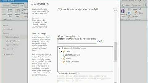 3. Working with Managed Metadata | 2.Creating Metadata Columns in Lists and Libraries