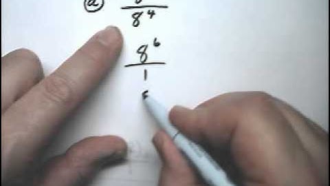 Exponents 6 Quotient of Powers - Tutor Algebra