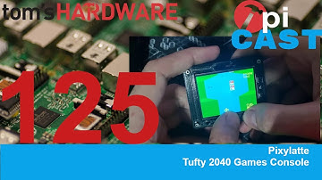 The Pi Cast (4/11) Tufty 2040 Games Console with Pixylatte