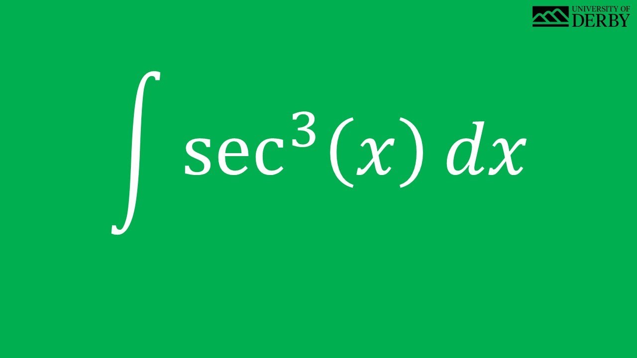The Anti derivative Of Sec x 3 YouTube The Anti derivative Of Sec x 3 YouTube