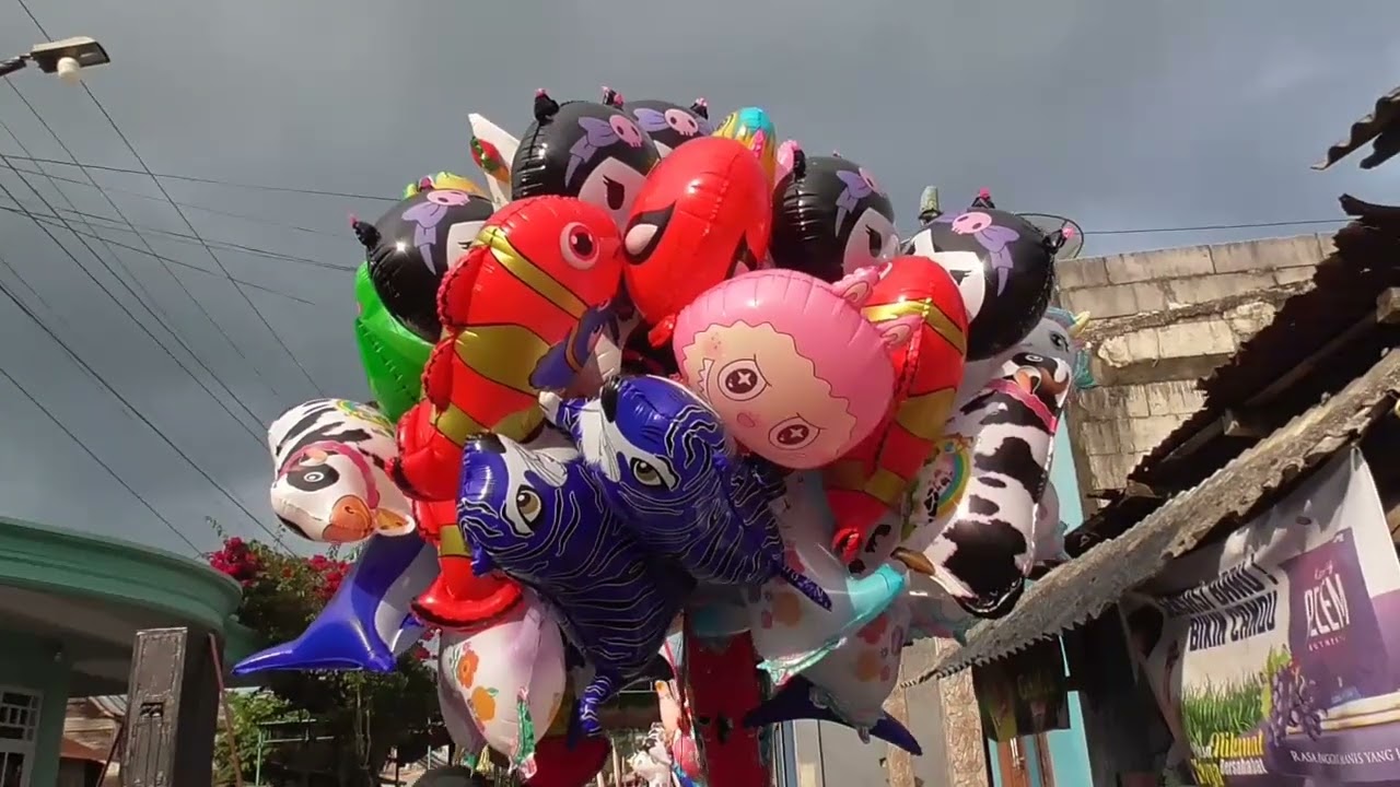 BALON KARAKTER SAPI KUDA IKAN PESAWAT LABUBU