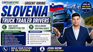 Urgent Hiring! Truck Driver Jobs in Slovakia & Slovenia 2026 | Salary Up to ₹3.16 Lakh/Month