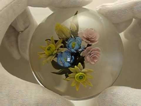 rose flower bouquet paperweight youtube