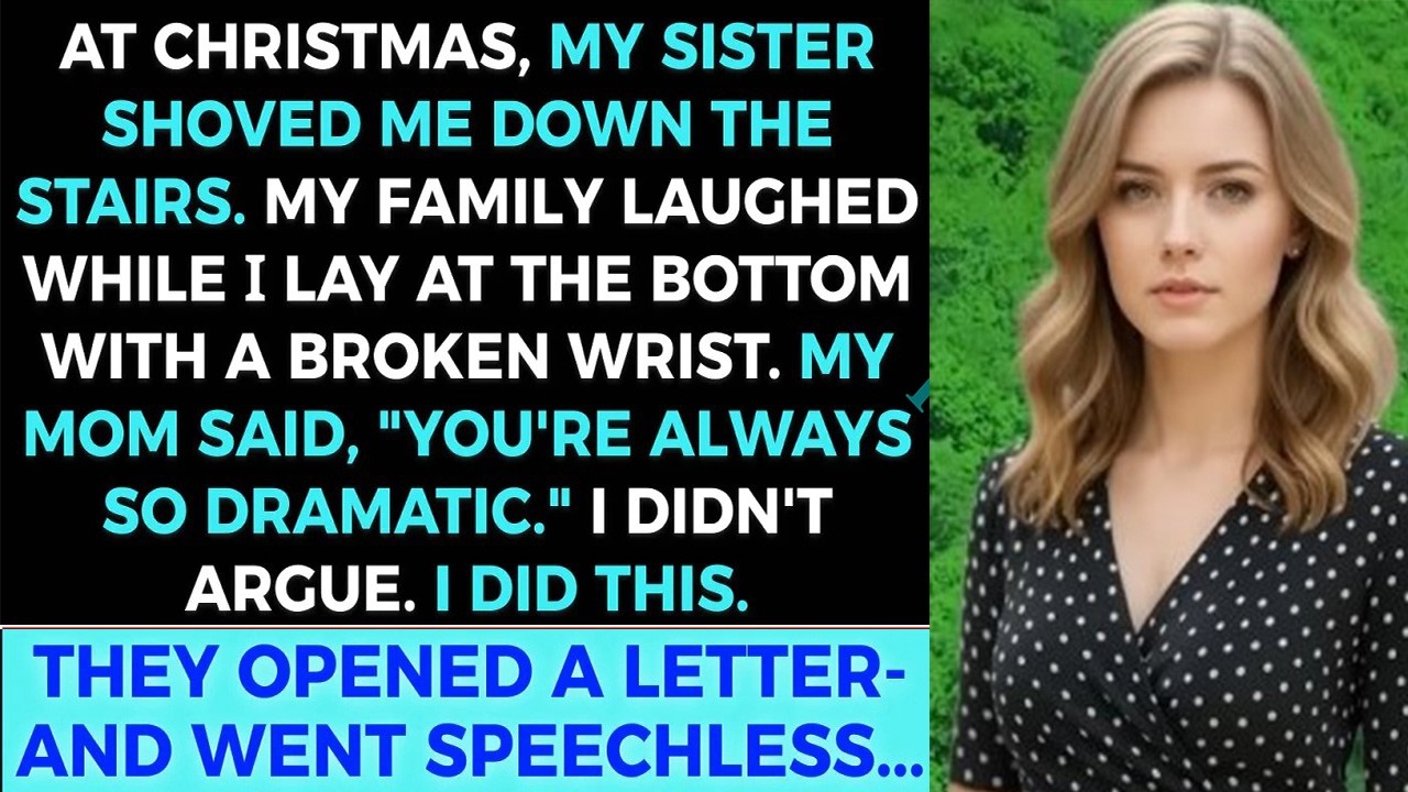 My Sister Pushed Me Down the Stairs at Christmas—So I Exposed Everything and Walked Away