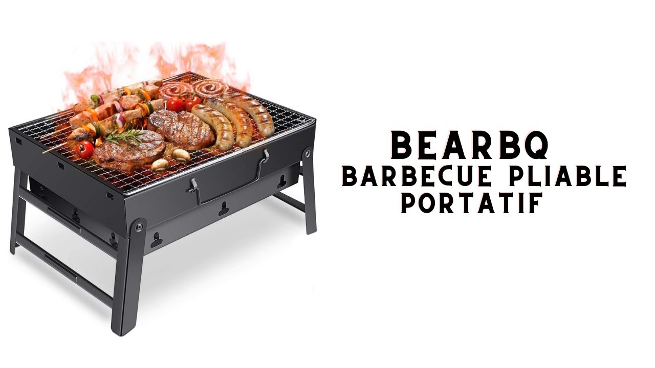 BEARBQ : Barbecue Pliable Portatif à Charbon