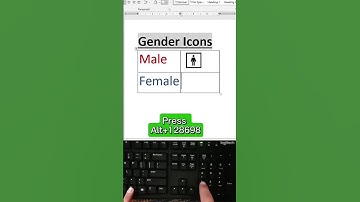 How to Make  Gender Icons in  MS Word#computer #tricks #windows #asmr #shortvideo #Coding With  YM