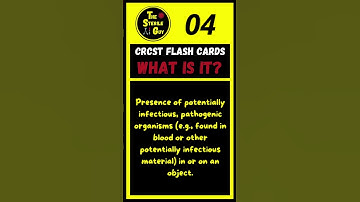 CRCST Flash Card #7 | #spd #sterileprocessing #thesterileguy