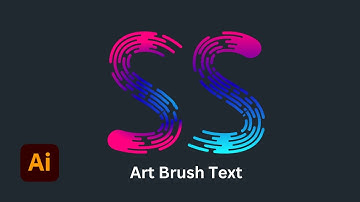 Creating Art Brush Text Design - Adobe illustrator