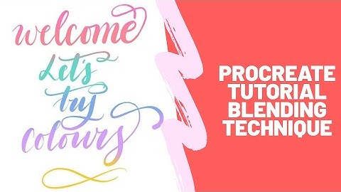 iPad Lettering Tutorial - Blending in Procreate app