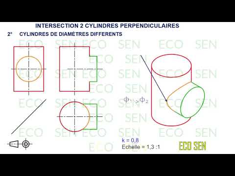 Vidéo: Comment Tracer Une Ligne D'intersection De Cylindres