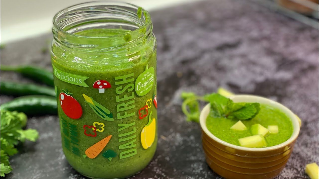 Tips to make perfect bright green colored mint and coriander chutney 