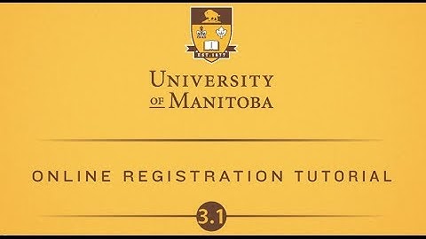Online registration tutorial 3.1: Introduction to Registration