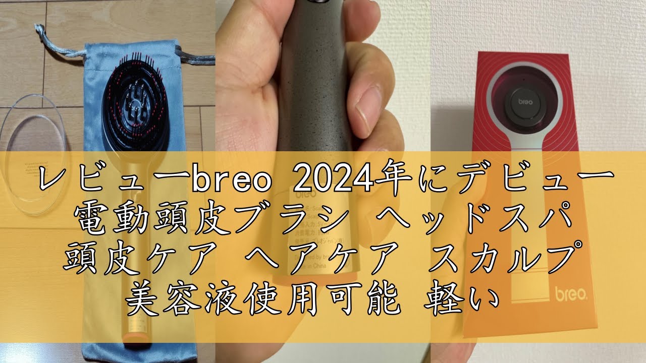breo 2024年にデビュー 電動頭皮ブラシ ヘアケア ヘッドスパ 頭皮ケア レビューbreo 2024年にデビュー 電動頭皮ブラシ ヘッドスパ 頭皮ケア