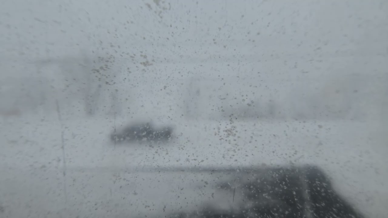 Вид спереди! Сплошная белая мгла!