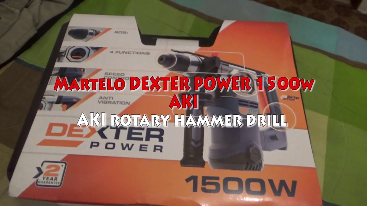 Rotary hammer DEXTER POWER 1500W do AKI YouTube