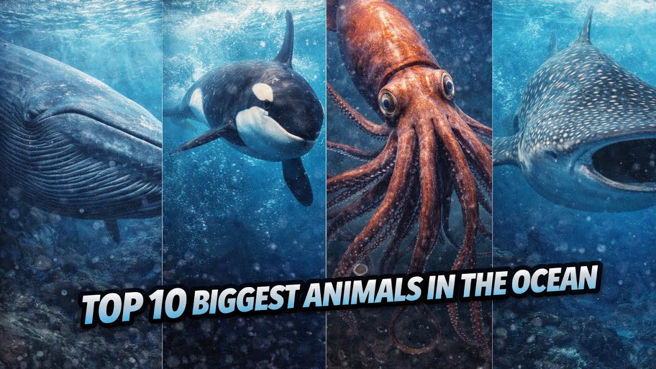 Топ-10 самых больших морских существ, в существование которых вы не поверите.