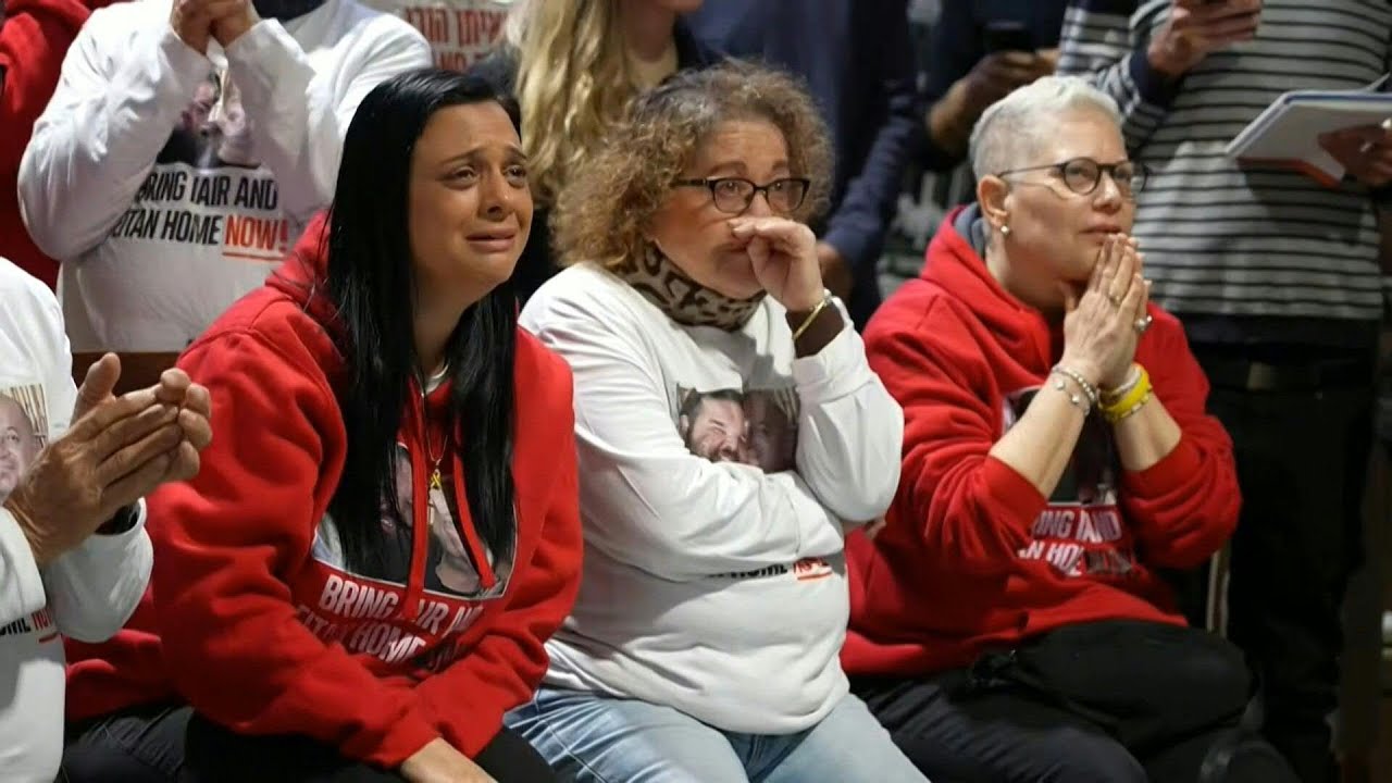 Friends react to the release of three Israeli hostages by Hamas | AFP