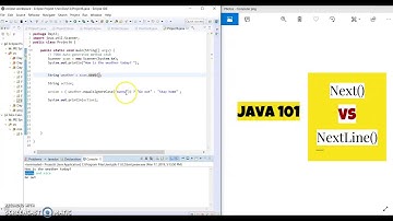 Next() VS NextLine()