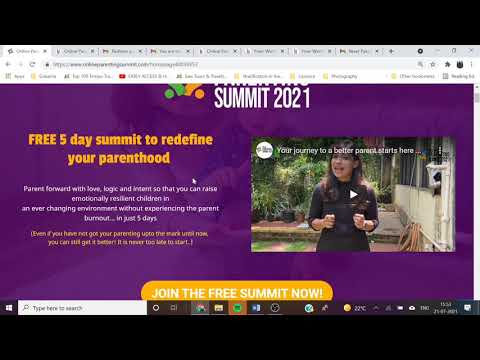 How to access the learning portal of Online Parenting Summit, 2021?