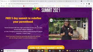 How to access the learning portal of Online Parenting Summit, 2021?