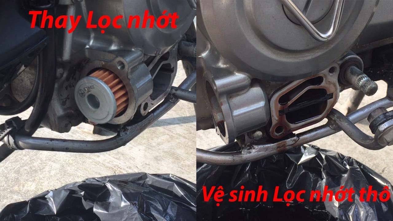 Hướng dẫn thay lọc nhớt, vệ sinh lọc nhớt thô Suzuki Axelo