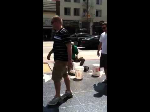 Drummer guy on Hollywood blvd