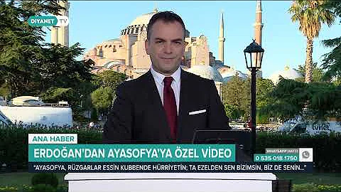 Erdoğan'dan Ayasofya'ya Özel Video