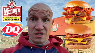Wendys Baconator Vs Dairy Queens Loaded Bacon Signature Stackburger