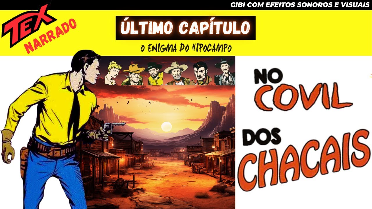 Tex Willer | No Covil dos Chacais | Gibi Narrado | Dublagem Clássica 🎙️ década 1970 anos dourados❤️📺