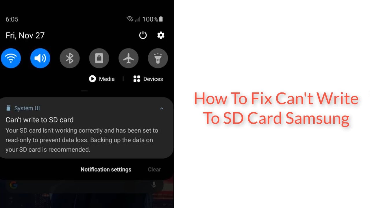 How To Fix Can't Write to SD Card Samsung Phone Problem | System UI Can't Write To SD Card Android - YouTube How To Fix Can'T Write To Sd Card Samsung Phone Problem | System Ui Can'T Write To Sd Card Android - Youtube