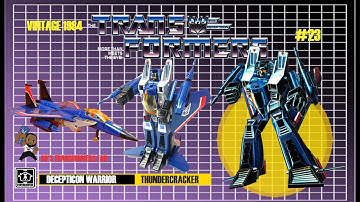 Transformers Vintage 1984 G1 Decepticon Warrior Thundercracker Toy Review