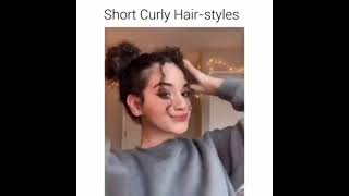 تسريحات للشعر الكيرلي️#Short/Curly hair styles
