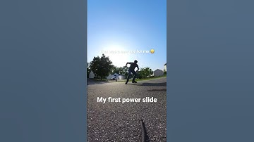 Power slide on in-line skates#powerslide#inlineskate#inlineskating#aggressiveinline#shorts#skate