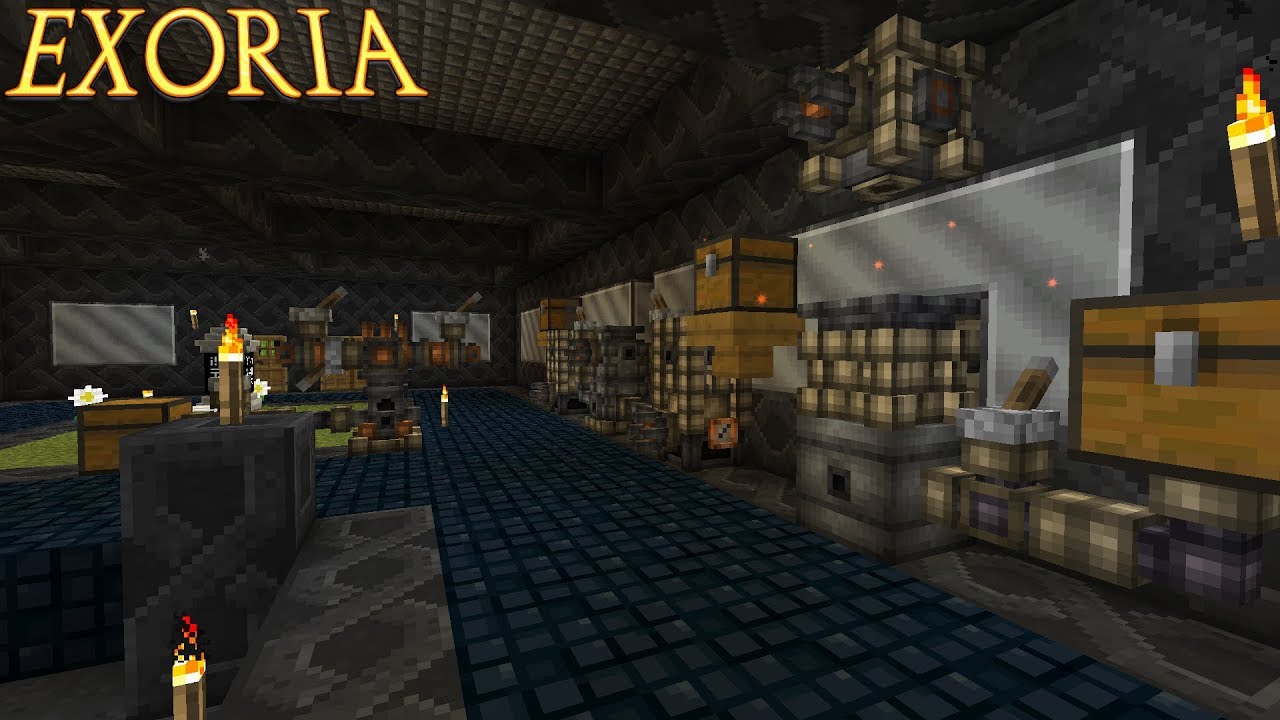 Embers and Our First Alloys : Exoria Lp Ep #8 Minecraft 1.12 - YouTube