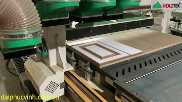 MÁY CNC ROUTER 4 ĐẦU NESTING PHAY PANO CỬA HOLZTEK