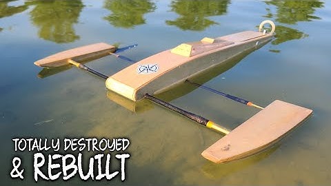 Nieuwe en verbeterde achterski-garnalen-uitlegger RC-boot - Rocket 2968, flycolor 90, CNHL 1300 100c