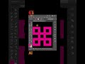 How To Create Overlap Square geometric Pattern In Illustrator | Quirky Graphic Academy