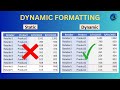 Dynamic Conditional Formatting In Excel