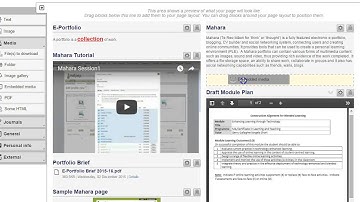 Embedding screencast in Mahara page