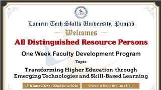 One Week Faculty Development Program