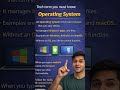 What is an Operating System in 30 Seconds? | #TechIn30s #Shorts#OperatingSystem#OS#TechBasics