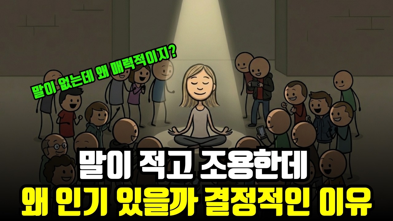 말이 적고 조용한데 인기 있는 사람들의 결정적인 특징 - 아무것도 안 하는 것처럼 보이는데 가장 잘하고 있는 것