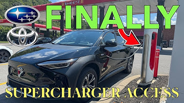 SUPERCHARGER ACCESS! Subaru Solterra 2025 with NACS Adapter