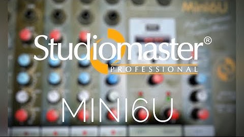 Studiomaster Mini 6U mixer (bluetooth and USB)