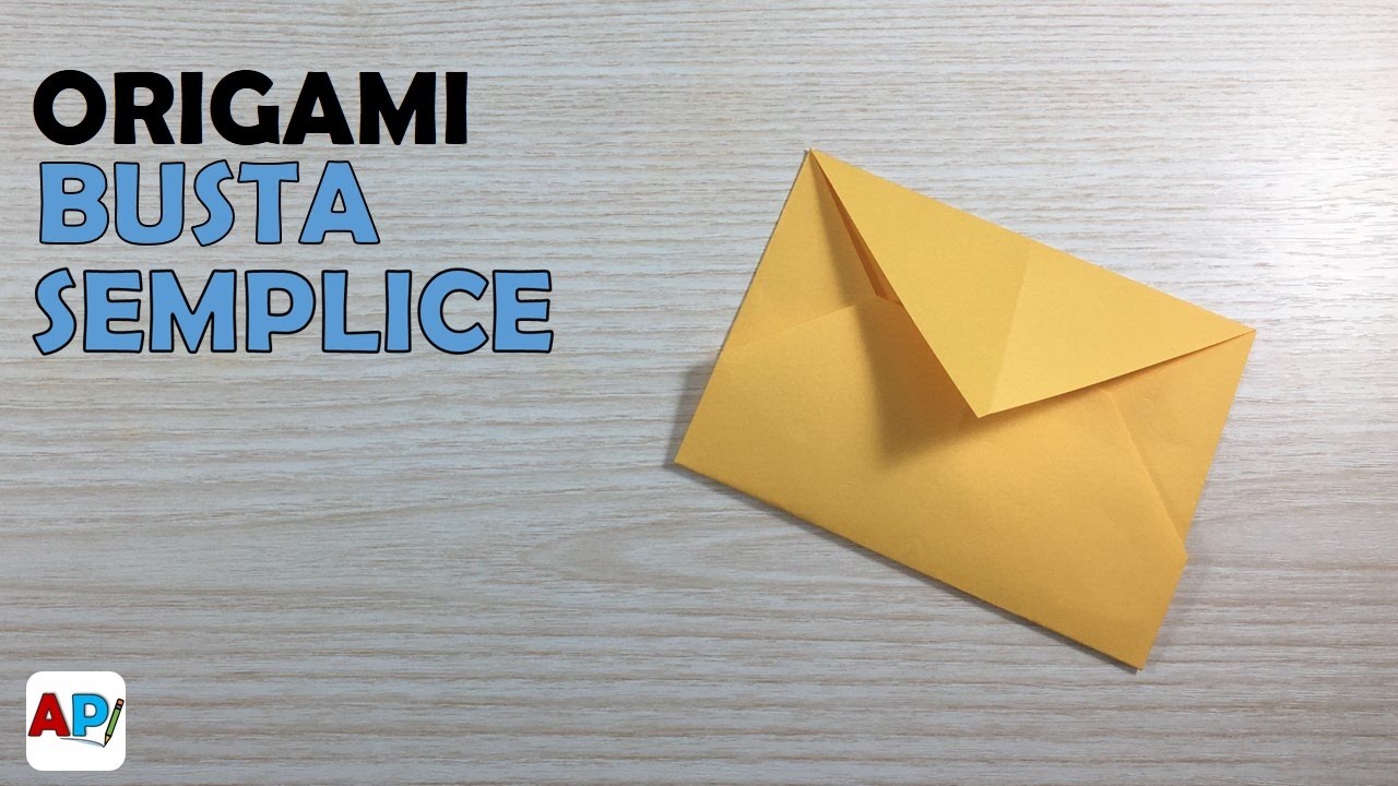Origami Busta Di Carta Semplice Youtube