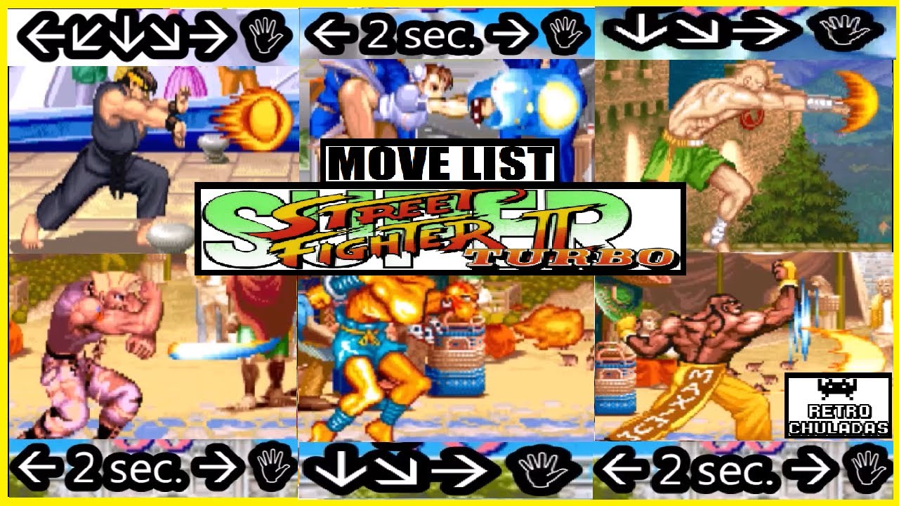 Super Street Fighter II: Turbo - Guile Move List -   Super street  fighter, Street fighter ii, Super street fighter 2