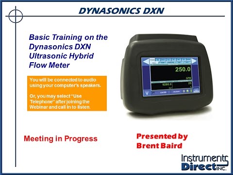 DynasonicsDXN超音波ハイブリッド流量計の基本トレーニング